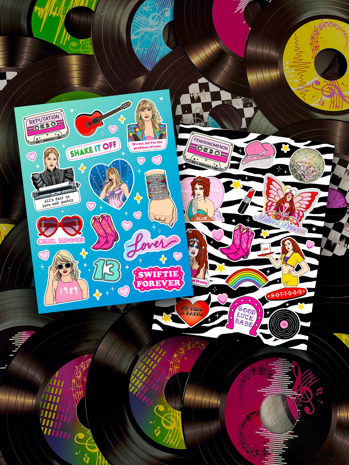 Chap Pink Pop Star Sticker Sheet