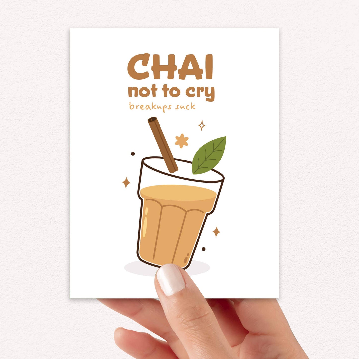 Chai Funny Divorce Cards | Indian Tea Cry Break Up Friends Greetings