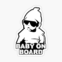 Baby On Board Sign Decal