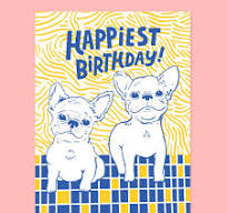 Frenchie Bday Card