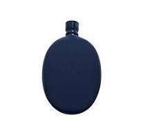 Oval Navy Flask
