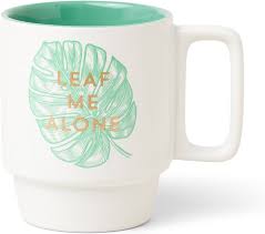 Leaf Me Alone Ceramic Mug Vintage - Front & Company: Gift Store