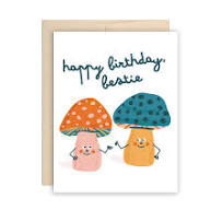 Cute Mushroom Bestie Greeting Card