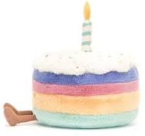 Jellycat Amuseable Rainbow Birthday Cake
