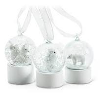 Animal Snow Globe Ornaments
