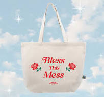 Bless This Mess Organic Canvas Tote