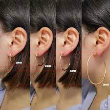 Assort Clear Thin Hoop Earrings