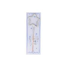 MERI MERI MINI SILVER SPARKLER STAR CANDLES - Front & Company: Gift Store