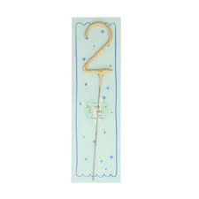 Meri Meri Mini Number Gold Sparkler Candle