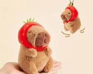Capybara Plush Assorted Keychain