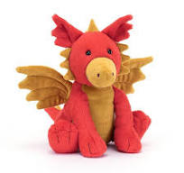 Jellycat Darvin Dragon  - Discontinued in 2024