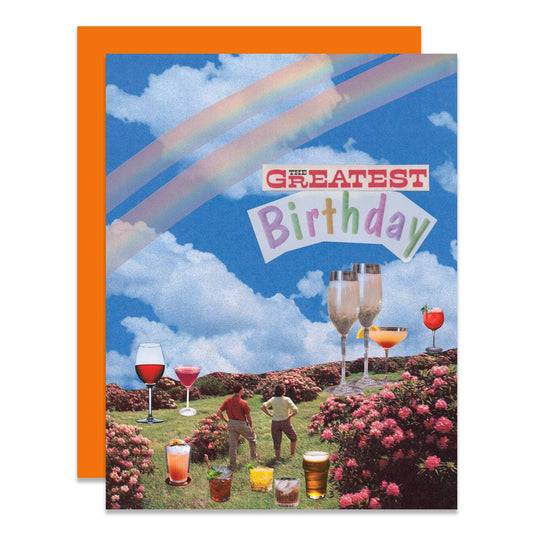 Greatest Birthday - Surreal Garden Party Birthday Card