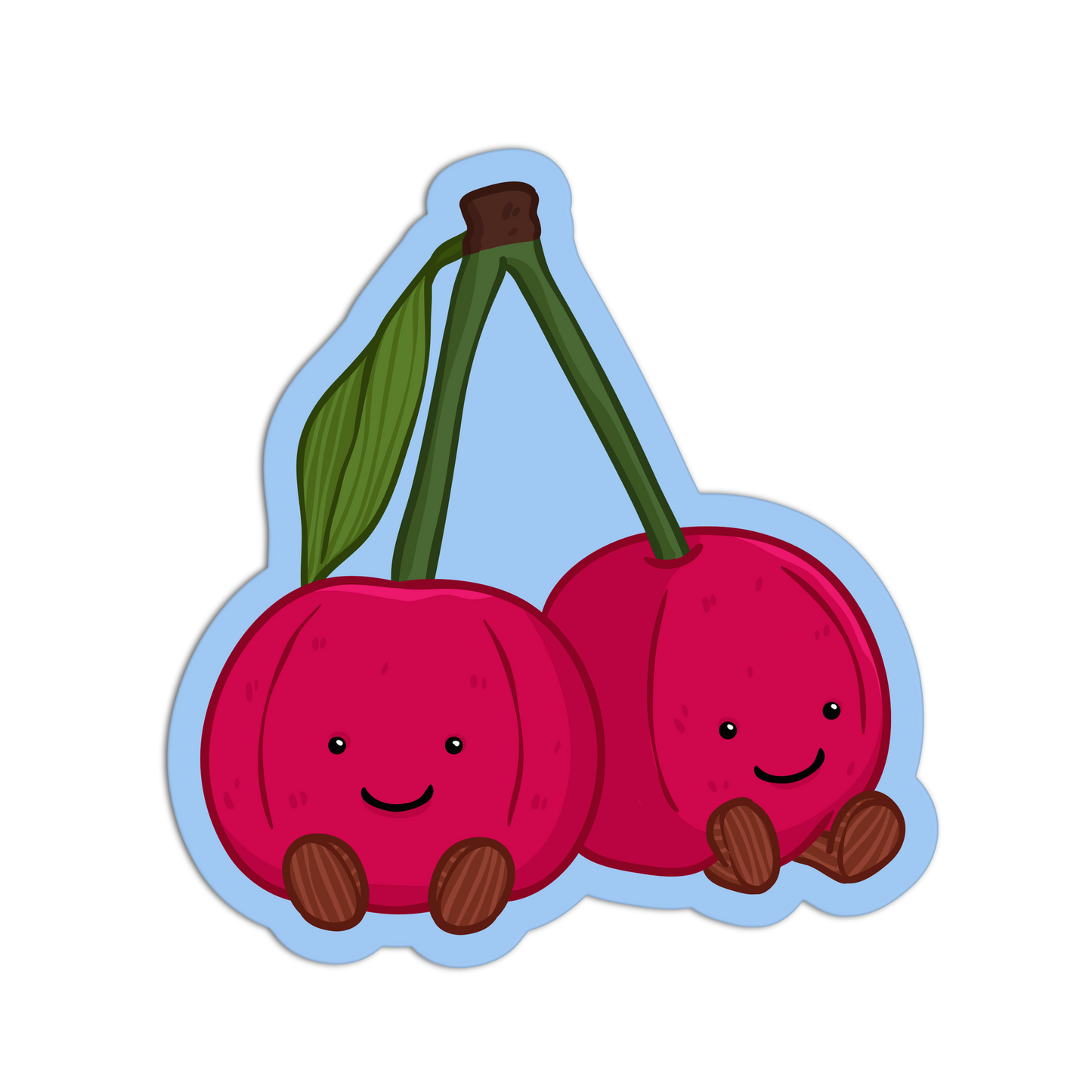 Cherry Stuffed Animal Vinyl Stickers