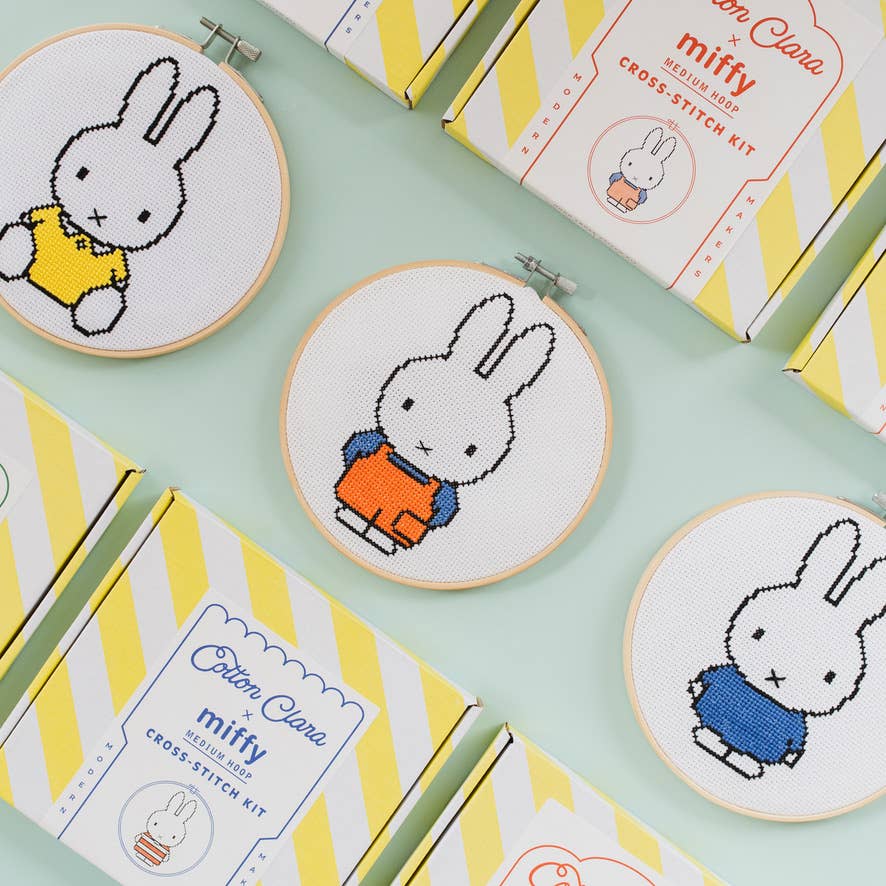 Miffy Yellow Cross Stitch Kit Beginner Friendly
