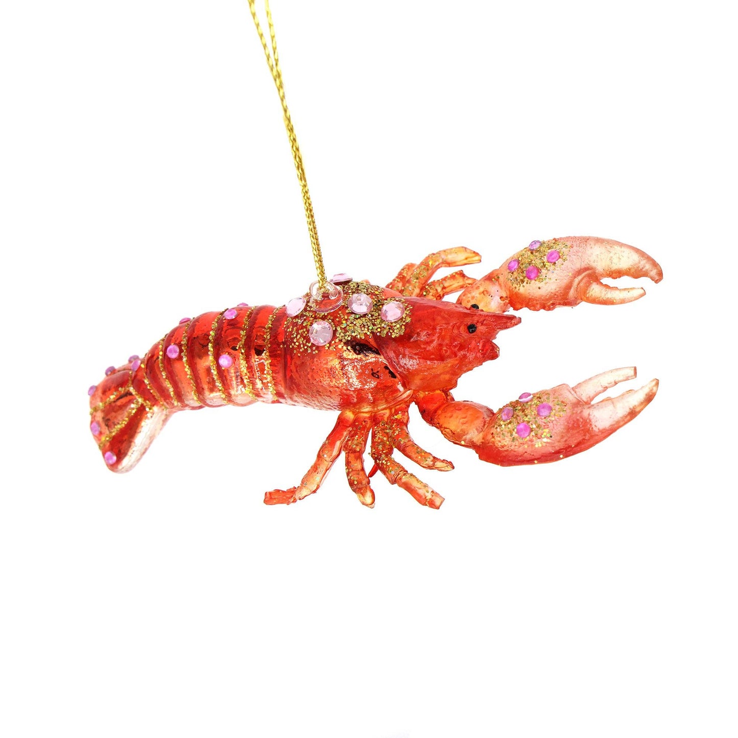 Christmas Ornament Glass Animals Funky Lobster