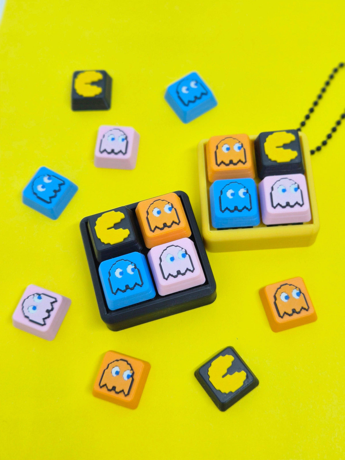 PacMan Keycap Clicker Keychain