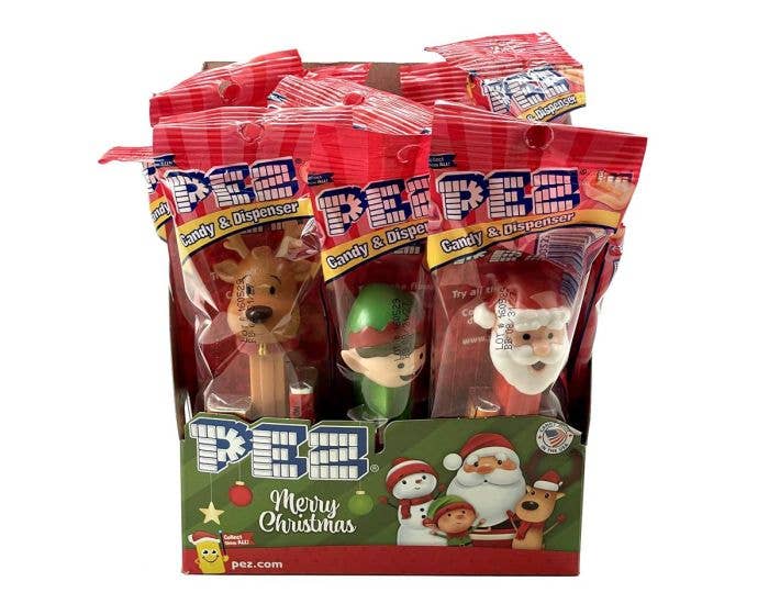 Christmas Holiday Pez Dispenser & Refill Candy 0.87oz