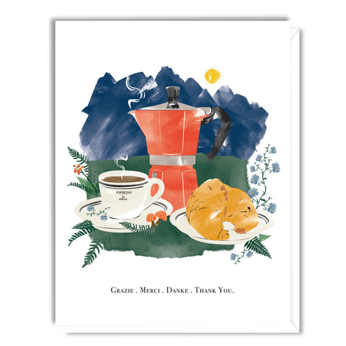 Espresso Thank You Card - Front & Company: Gift Store