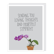 Load image into Gallery viewer, Purple Orchid Sympathy Card
