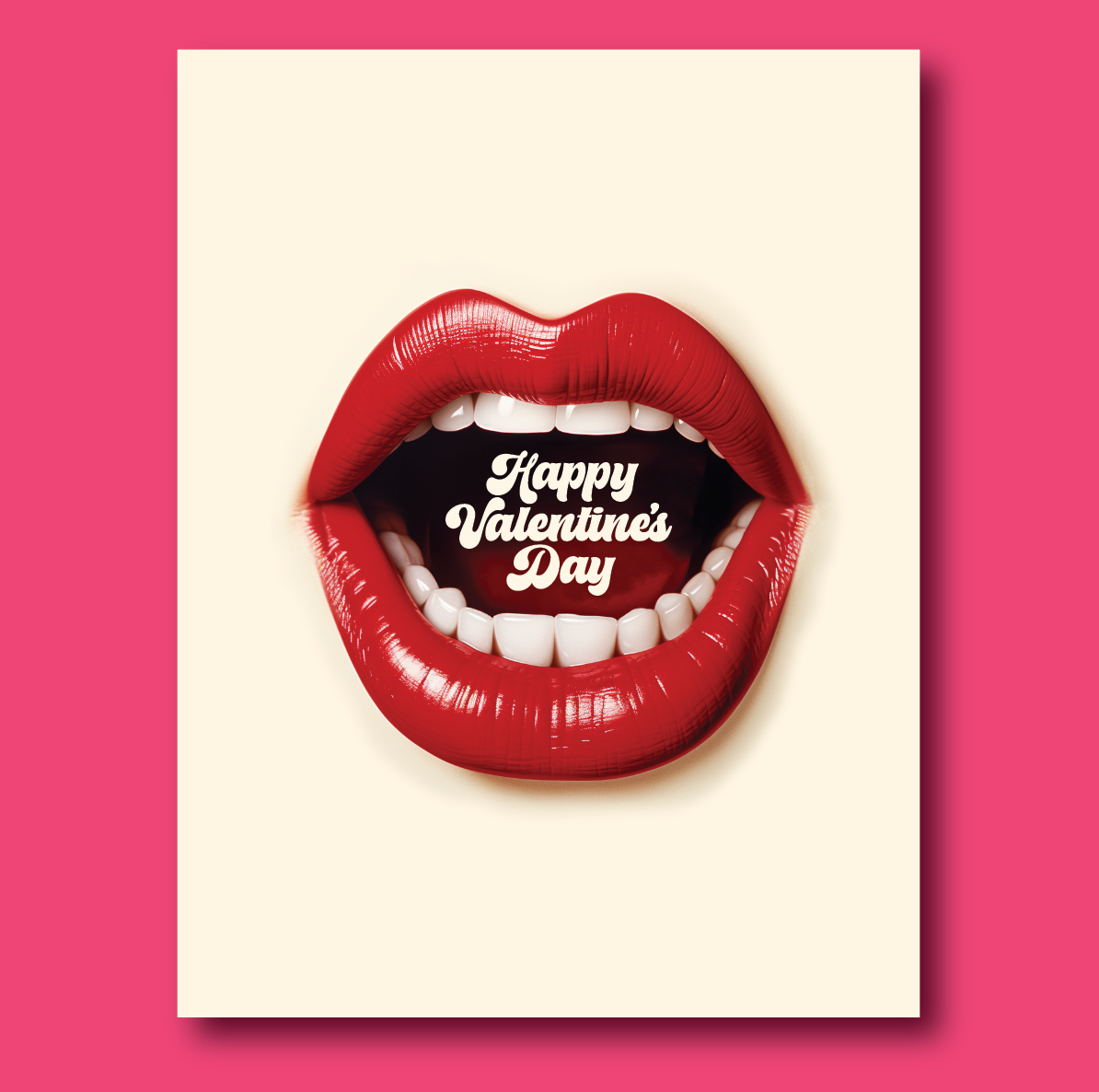 BIG MOUTH valentine card