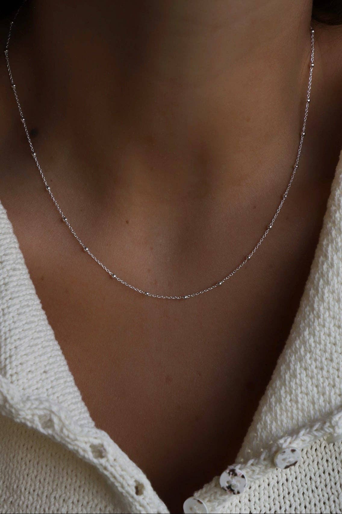 STERLING SILVER SATELLITE CHAIN