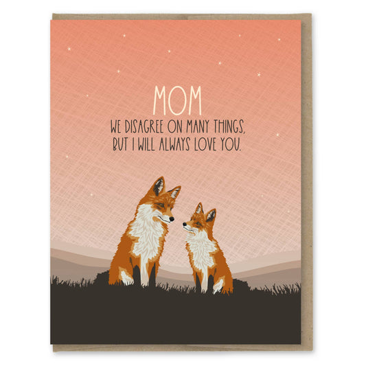 Mom Disagree Card