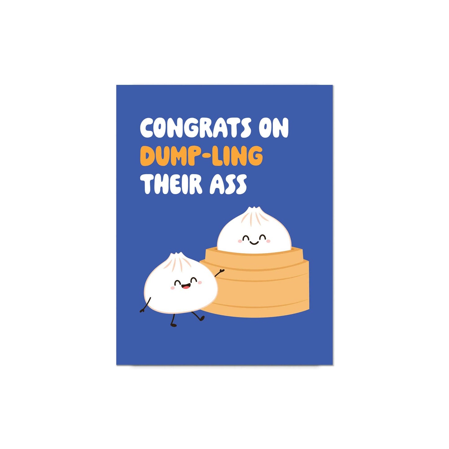 Dumpling Funny Divorce Cards | Chinese Soup Food Dim Sum Break Up Greeting