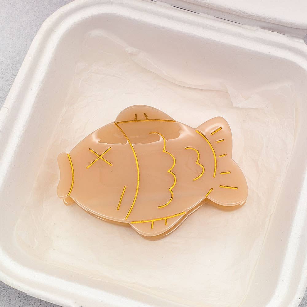 Fun Sushi Series Hair Clip, Octopus Acetate Claw Clip