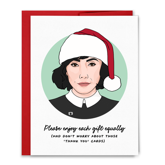 Enjoy Each Gift Equally Christmas Card