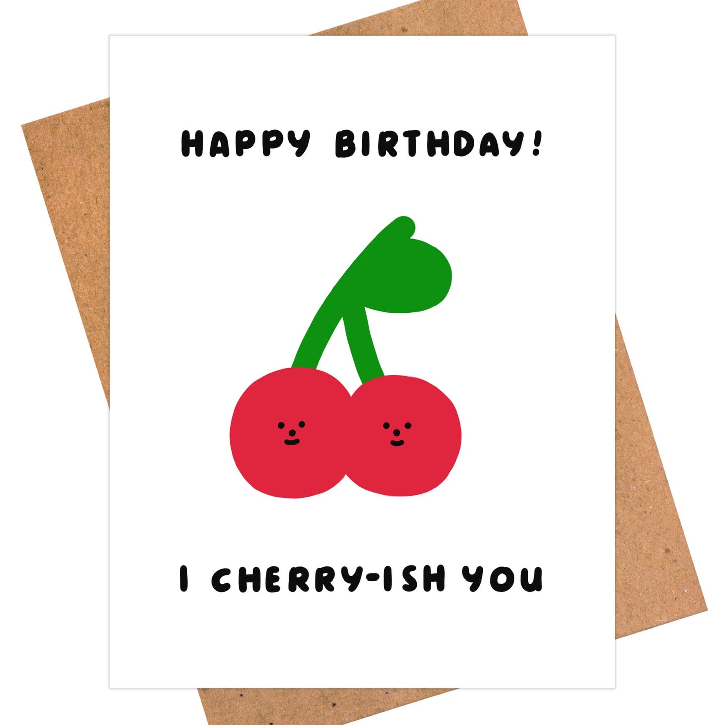Sweet Cherry Birthday Card, I Cherry-ish You - Food Pun