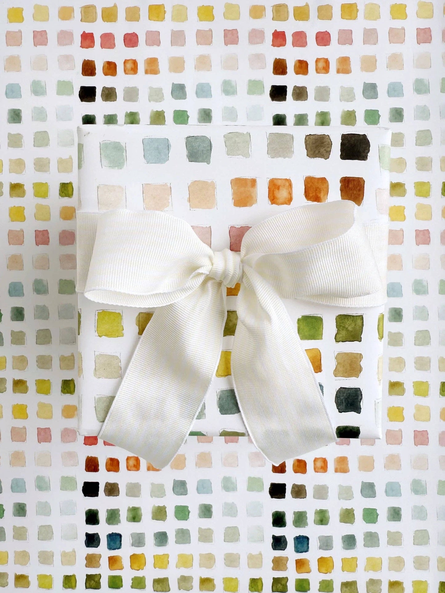 Paint swatch gift wrapping paper