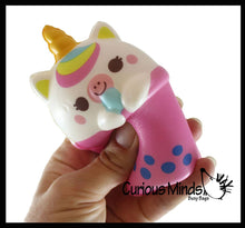 Load image into Gallery viewer, Animal Drinking 4&quot; Bubble Tea Drink Slow Rise Squishy Toys
