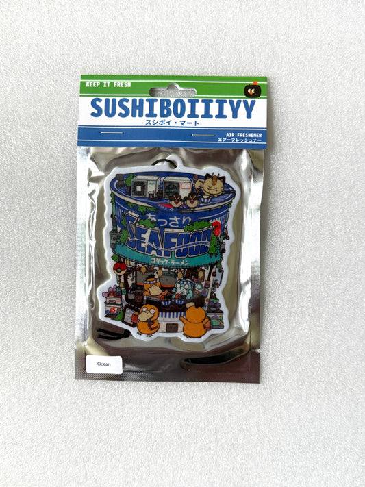 Seafood Cup Ramen Car Air Freshener (Ocean)