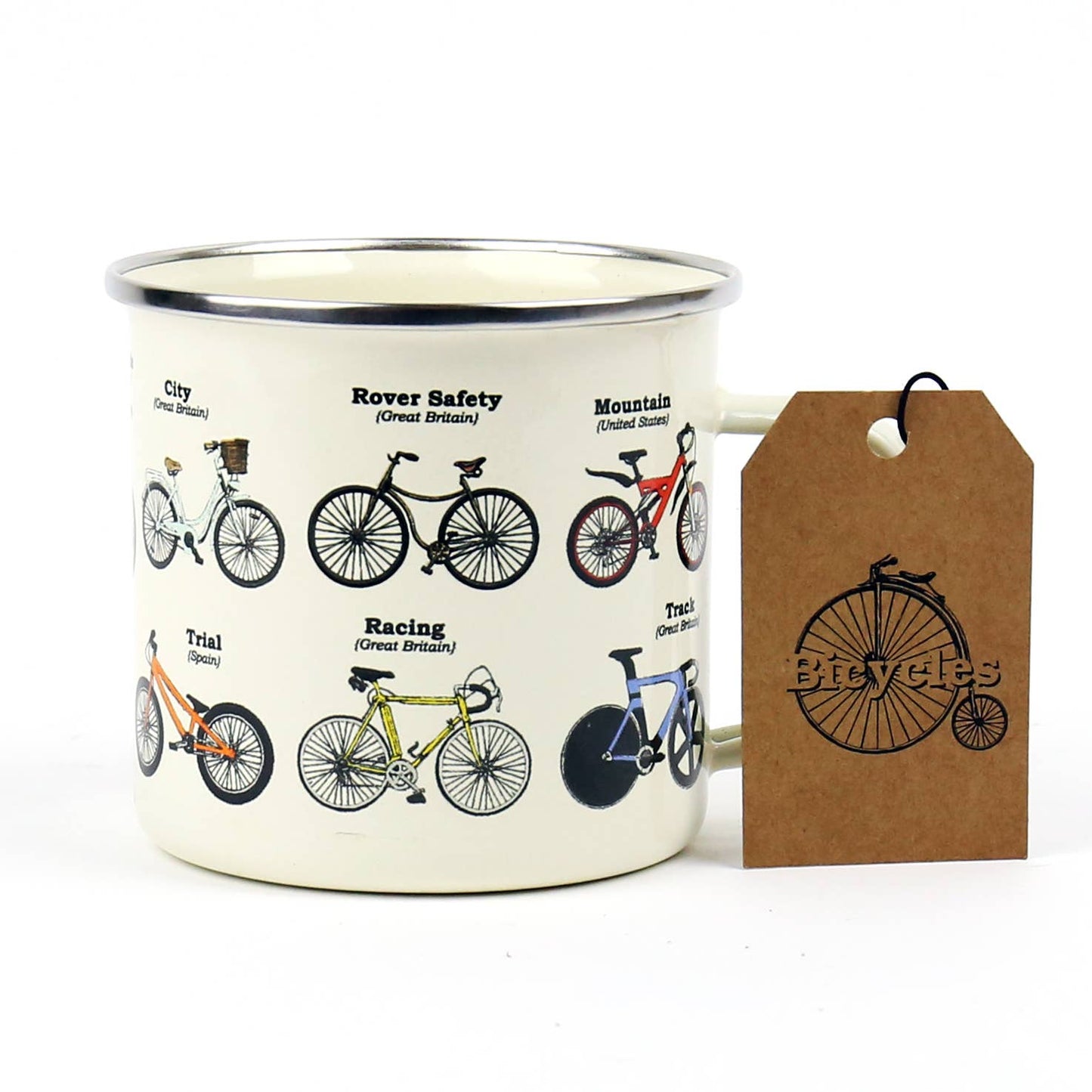 Enamel Mug - Bikes