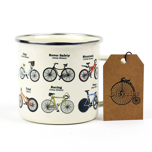 Enamel Mug - Bikes