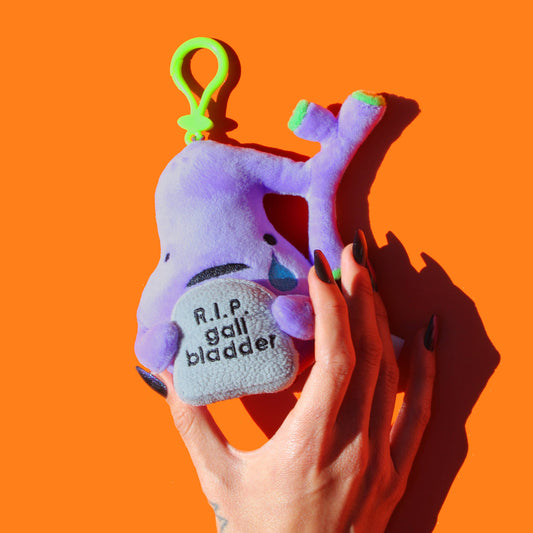 Gallbladder RIP - Mini Plushie Bag Charm