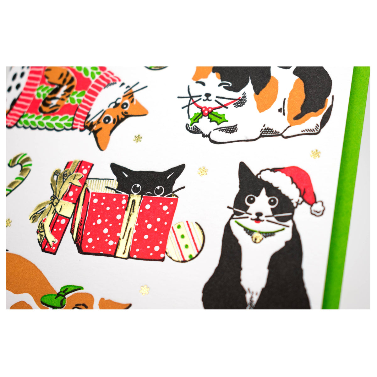 Meowy Christmas Cat Card