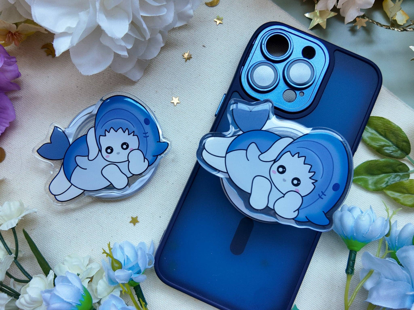 Bunny Shark Magnetic Phone Grip