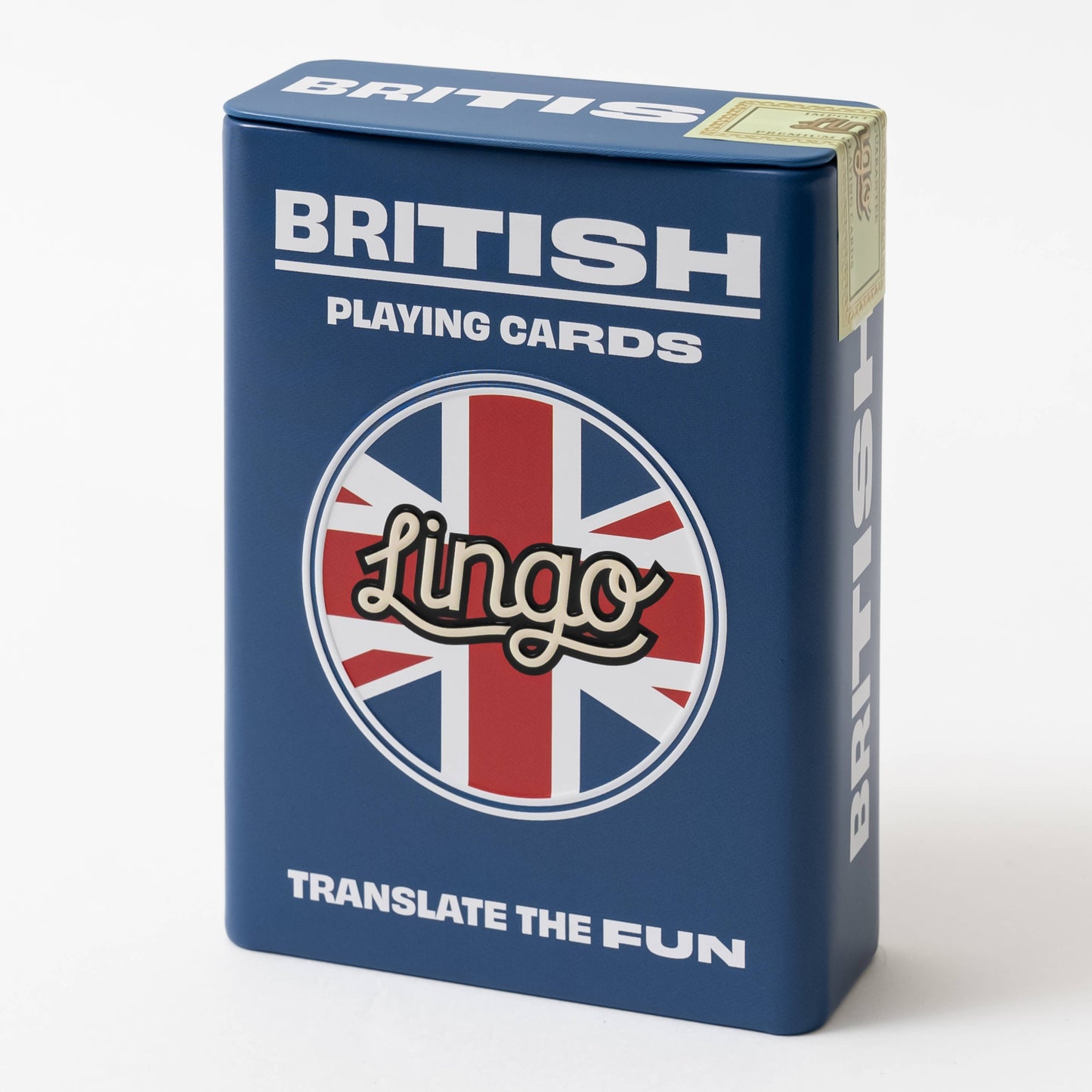 British Slang Travel Playing Cards in Tin Travel Case