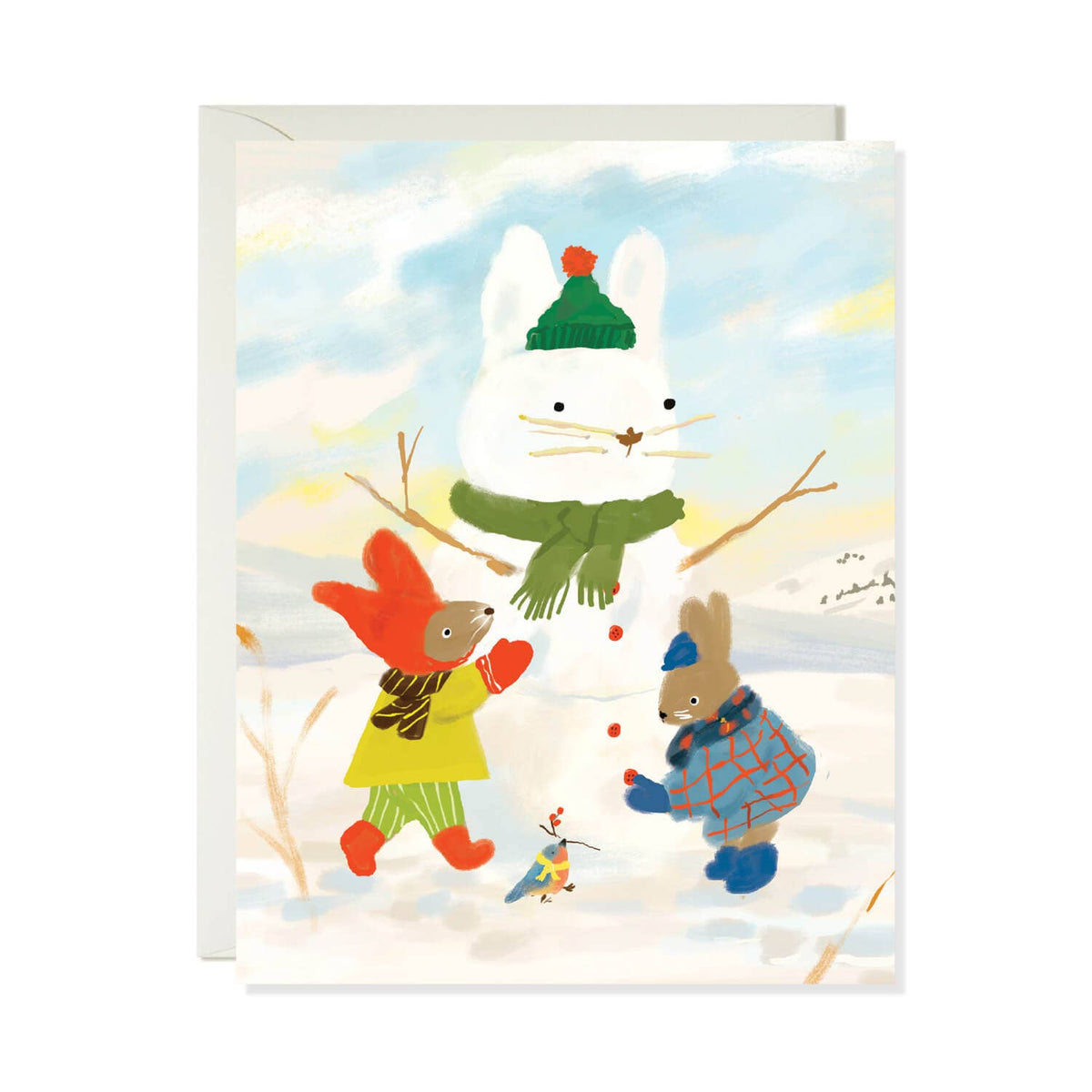 Snow Bunny – Cute Animal Christmas Holiday Card