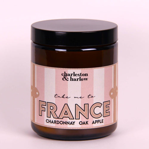 FRANCE: Chardonnay, Apple + Oak 8oz Soy Candle FERNWEH - Front & Company: Gift Store