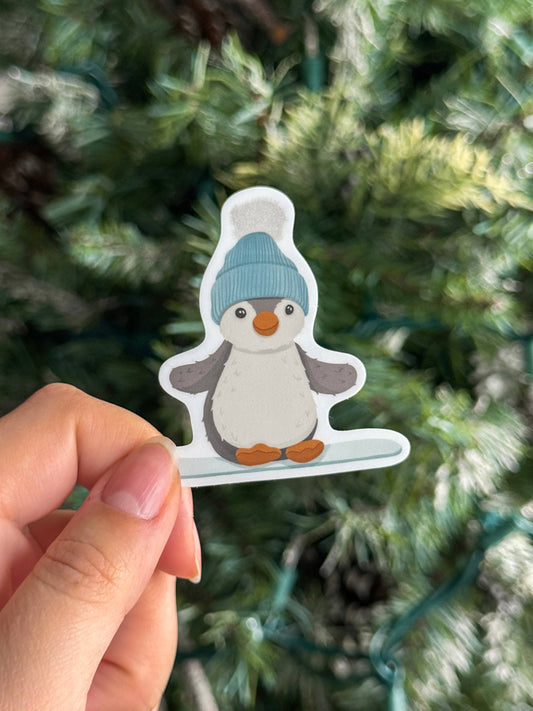 Snowboard Penguin Jelly - Vinyl Sticker