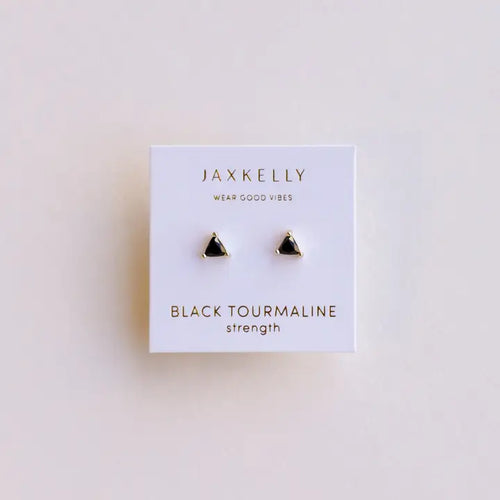 Mini Energy Gem - Black Tourmaline - Earring - Front & Company: Gift Store