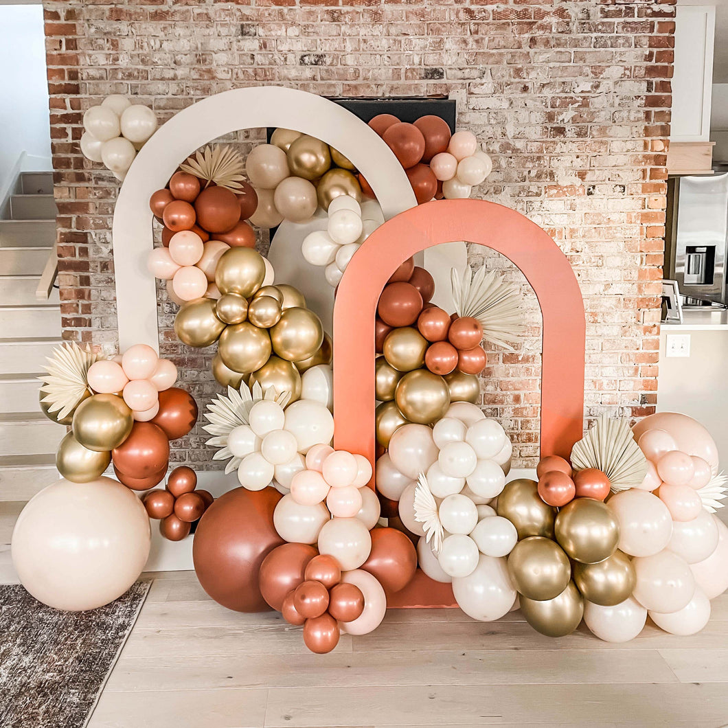Premium Burnt Orange Balloon Arch Kit - Boho Balloon Garland