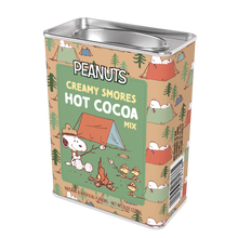 Load image into Gallery viewer, Peanuts Snoopy Camp Life S&#39;mores Cocoa (8oz Rectangle Tin)
