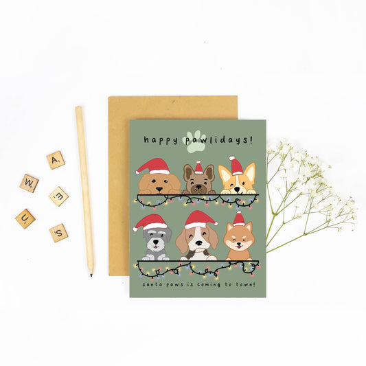 Happy Pawlidays - Christmas Card