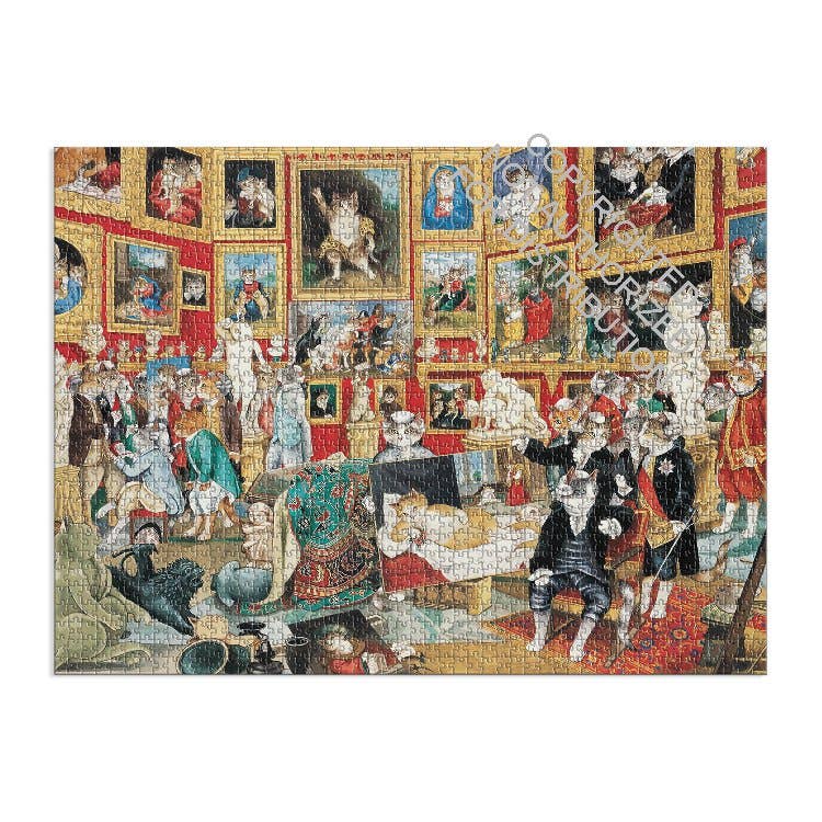 Tribuna of the Uffizi Meowsterpiece of Western Art 1500 Piece Puzzle