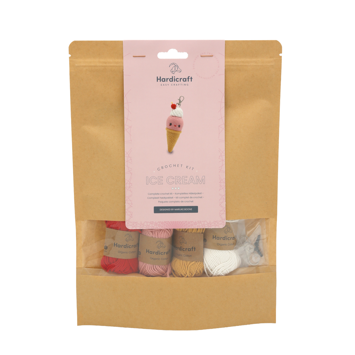 DIY Crochet Kit - Ice Cream Bag Charm