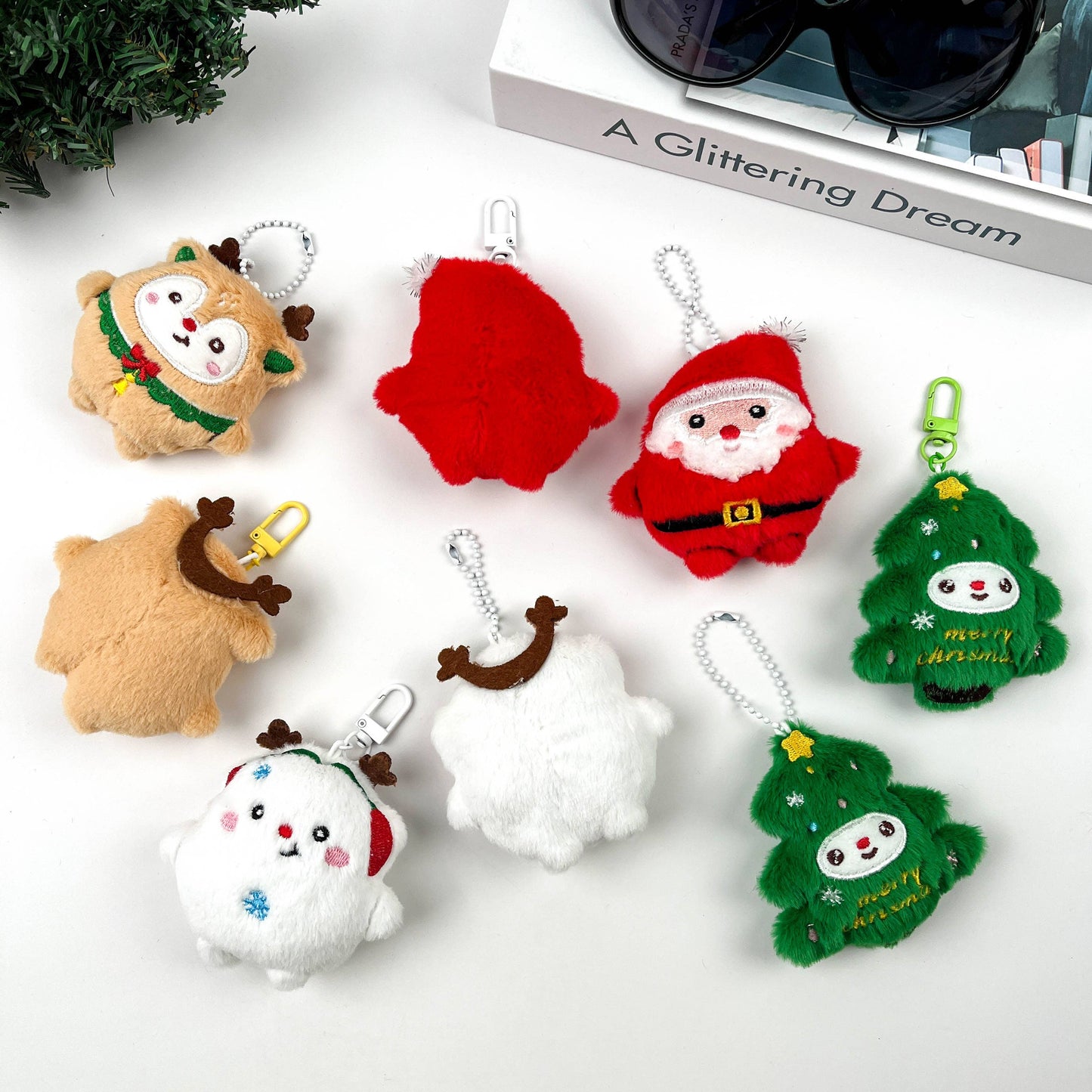Christmas Pendant, Plush Dolls Cute Keychains