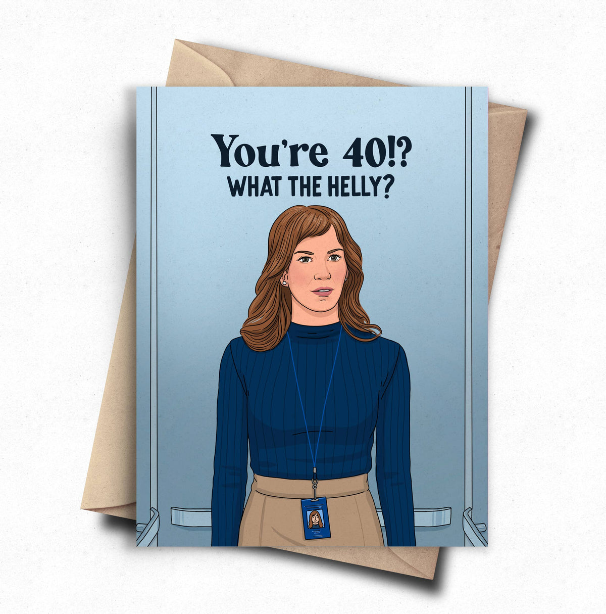 Funny 40th Birthday Card Comedic Pop Culture TV Card